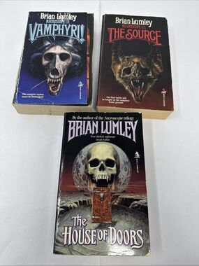 Brian Lumley LOT OF 3 TOR HORROR 1st Editions Source, Vamphyri, House of Doors